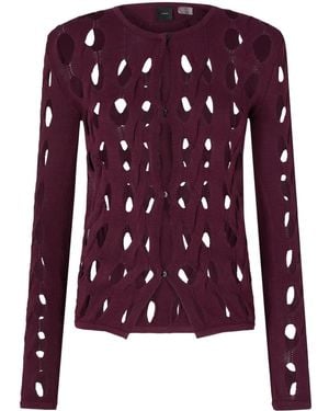 Pinko カットアウト カーディガン - パープル