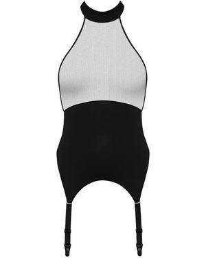 Maison Close Pure Tentation Halterneck Jumpsuit - Black