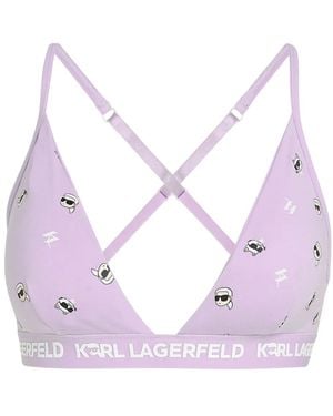 KARL LAGERFELD Ikon 2.0 Padded Bralette - Pink