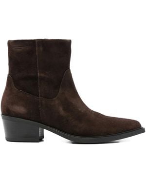 Vagabond Shoemakers 40Mm Suede Pointed Boots - Brown