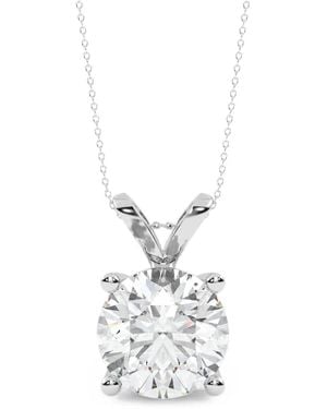Diamond Essentials Collar Con Colgante De Diamante - Blanco