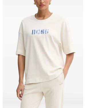 BOSS Logo-Detail Short-Sleeve T-Shirt - White
