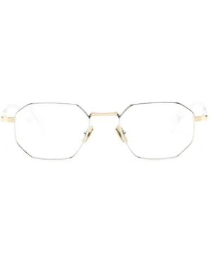Cutler and Gross Geometric-Frame Sunglasses - White