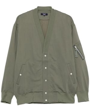 Comme des Garçons V-Neck Bomber Jacket - Green