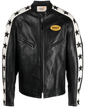 Junya Watanabe Vanson Star-patch Leather Jacket - Black