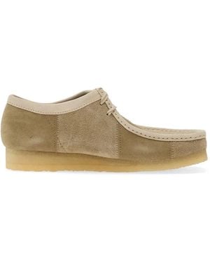 Clarks Wallabee Lace-Up Trainers - White