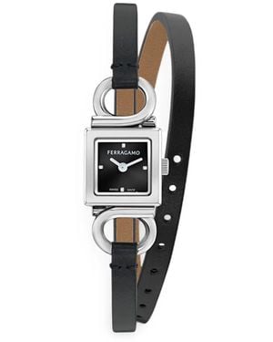 Ferragamo Gancio Evo 18Mm Watch - White