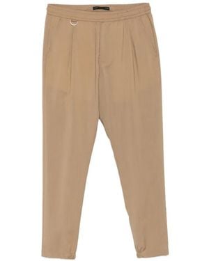 Low Brand Pleated Elasticated-Waistband Pants - Natural
