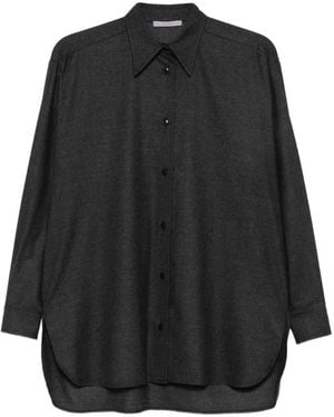 Dusan Long-Sleeve Flannel Shirt - Black