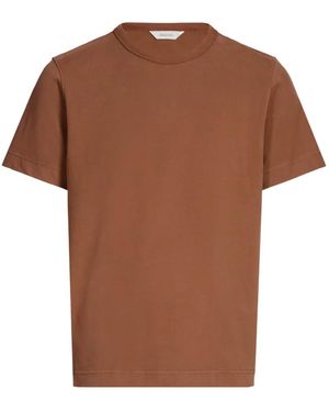SELECTED Cotton T-Shirt - Brown