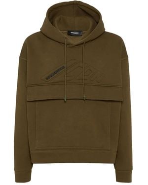DSquared² Logo Hoodie - Green