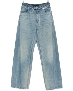 Alexander Wang Elasticated-Waistband Jeans - Blue
