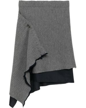 SONIA CARRASCO Wool Skirt - Grey