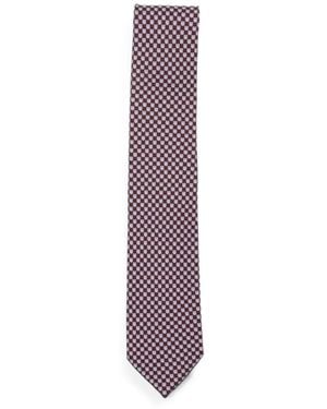 Ferragamo Gancini-Print Tie - Lila