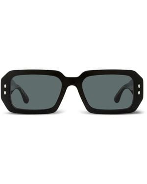 Isabel Marant Lizzy Rectangle-Frame Sunglasses - Black