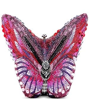 Judith Leiber Mini Sac Butterfly Aurora À Ornements En Cristal - Pink