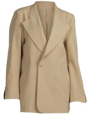Sa Su Phi Lauren Peak-Lapel Jacket - Natural