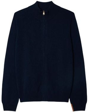 Paul Smith Cashmere Zip Cardigan - Blue