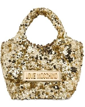 Love Moschino スパンコール ハンドバッグ - メタリック