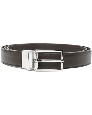 Emporio Armani Ceinture En Cuir - Gris