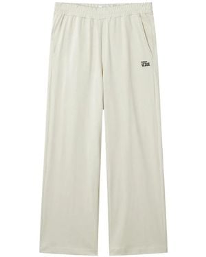Izzue Logo-Detail Trousers - White
