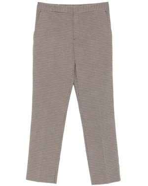 Twinset Pantalon De Tailleur À Motif Pied-De-Poule - Gray