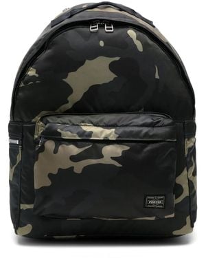 Porter-Yoshida and Co Camouflage-Print Backpack - Black