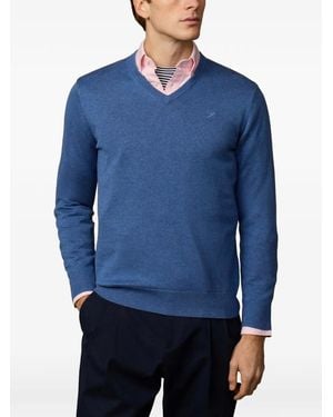 Hackett V-Neck Sweater - Blue