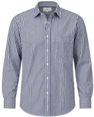 Hartford Paul Striped Shirt - Blue