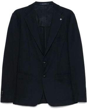 Tagliatore ブローチディテール ジャケット - ブルー