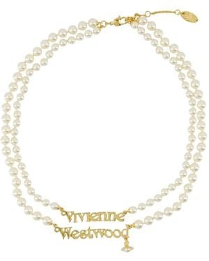 Vivienne Westwood パール ネックレス - メタリック