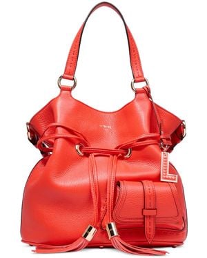 Lancel M Bucket Bag - Red