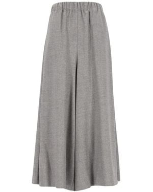 Dusan Gaucho Flannel Pants - Grey