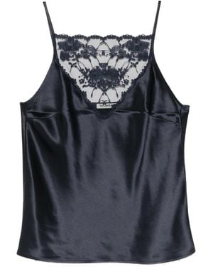 By Malene Birger Leeba Top Met Kant - Grijs