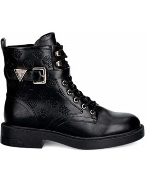 Guess Fellini Stiefel Aus Faux Leder - Schwarz