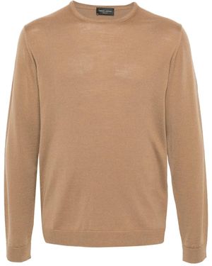 Roberto Collina Maglione Pesante - Marrone