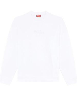 DIESEL Logo Cut-Out Sweatshirt - White