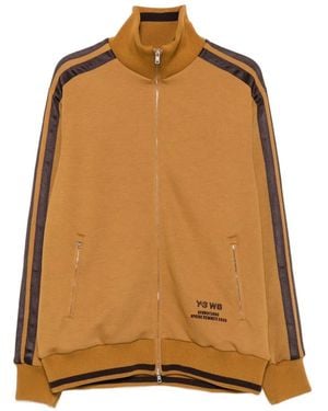Y-3 Sudadera Con Cremallera Y Raya Lateral De X Wales Bonner - Marrón