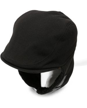Juun.J Faux-Shearling Ear-Flap Hat - Black