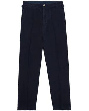 Fortela Oklahoma Pleat Trousers - Blue