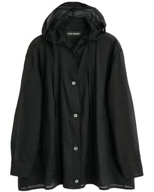 Our Legacy Blouse Met Capuchon - Zwart