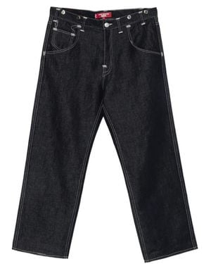 Junya Watanabe Vaqueros Anchos Con Costuras En Contraste De X Levi's - Gris