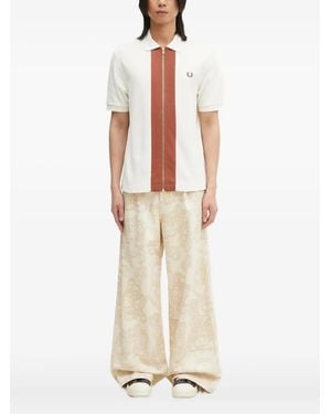 Fred Perry Zip-Panelled Shirt - White