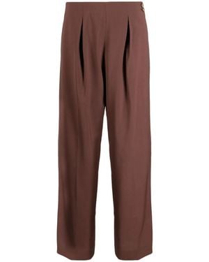 Rejina Pyo High-Waisted Straight-Leg Pants - Brown