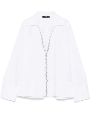 Seventy Crystal-Embellishment Blouse - White