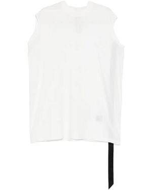 Rick Owens Sleeveless Long Length T-Shirt - White