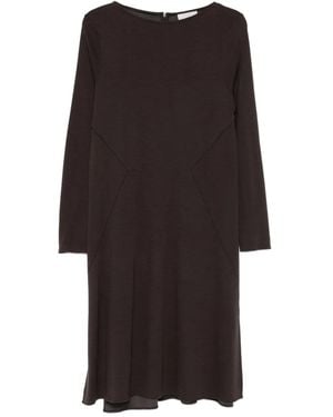 Antonelli Boat-Neck Midi Dress - Black
