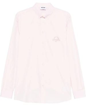 Moschino Embroidered Cotton Shirt - Pink