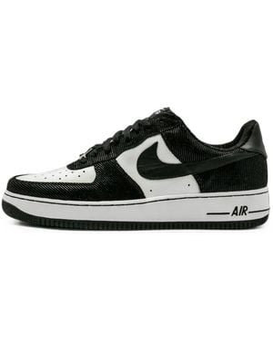 Nike Air Force 1 Premium Lace-Up Sneakers - Black