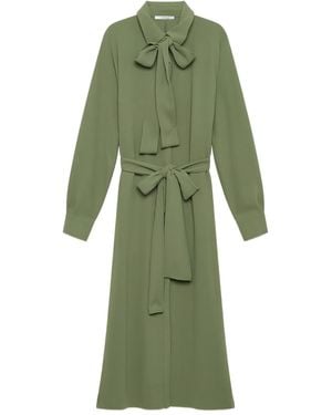 Maliparmi Bow-Tie Belted Dress - Green